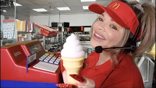 ASMR McDonald's Drive Thru Window (Fast Food Cashier Roleplay) ~comforting~