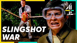 Causing CARNAGE With A Giant SLINGSHOT | Malcolm in the Middle