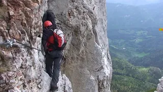 Rax - Bergsteiger Kolonne am Haidsteig