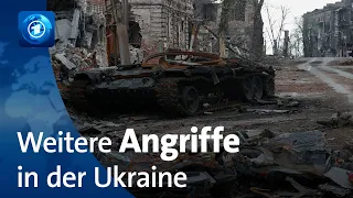 Ukraine: Russische Angriffe auf breiter Front gemeldet