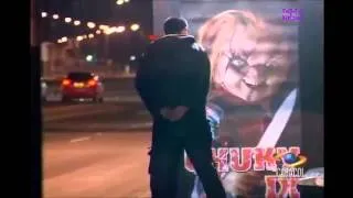 chucky on bus stop Prank