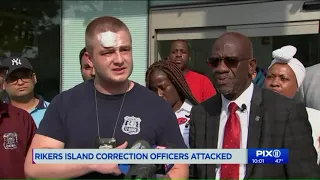 Rikers Island correction officers attacked by inmates in separate attacks caught on video