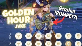 GOLDEN HOUR IN GENSHIN TRUMPET? ( Genshin Impact Nightwind Horn Cover )