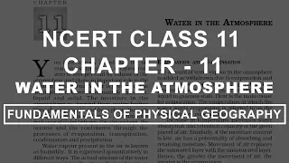 Water in the Atmosphere - Chapter 11 Geography NCERT Class 11