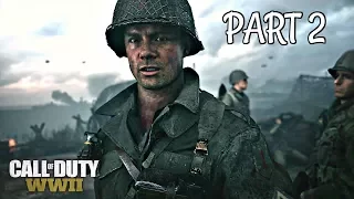 Call Of Duty WW2 Walkthrough Part 2 - Operation Cobra | PS4 Pro Gameplay