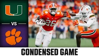 Miami vs. Clemson Condensed Game | 2022 ACC Football