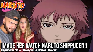 SASORI FINALLY REVEALS HIS FACE!! Girlfriend's Reaction Naruto Shippuden Episode 21