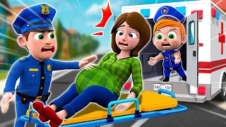 Baby Police Save Pregnant Mother - Mommy Got Pregnant Song - Funny Songs & Nursery Rhymes