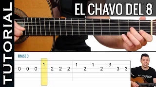 como tocar CHAVO DEL 8 en guitarra FACIL Principiantes y novatos acústica o criolla tutorial