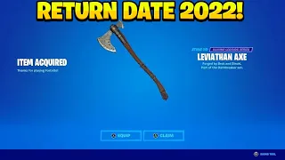 LEVIATHAN AXE RETURN RELEASE DATE In Fortnite Item Shop! (Leviathan Axe Coming back 2022)