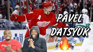 OMG THIS DUDE IS DIFFERENT! NBA fans first time reacting Pavel Datsyuk NHL Highlights