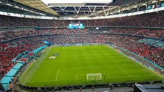 UEFA EURO 2020-Italian National Anthem  Wembley Stadium Italy vs Spain  4K  06/07/2021