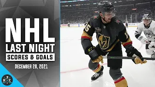 NHL Last Night: All 33 Goals and Scores on December 28, 2021