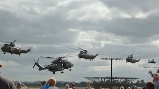 Massive Helicopter Flypast 13 in the Air at RNAS Yeovilton Air Day 2015