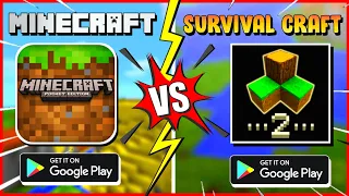 Minecraft VS Survival Craft 2 | Which is Best | Games Like Minecraft