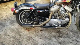 Harley Sportster XLH1200 Idle Drag Pipes