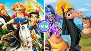 Reel vs. Reel: The Road to El Dorado vs. The Emperor's New Groove