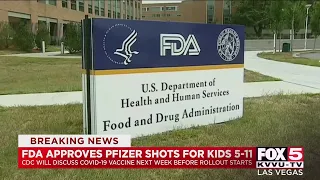 FDA authorizes Pfizer's COVID-19 vaccine for children 5 to 11