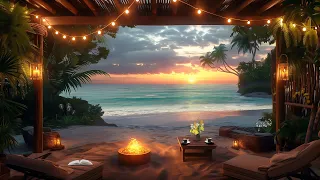 Seaside Cafe Morning Jazz Delight | Smooth Harmonies for Relaxation, Study | Relaxing Seaside Tunes