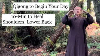 10- Minute Qigong Daily Routine for Shoulders, Back and Neck | Exercise to Begin The Day (Silent)