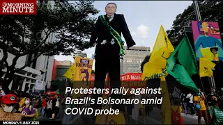 Protesters rally against Brazil's Bolsonaro amid COVID probe