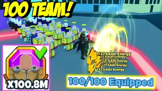 Got 100 Hero Team In Anime Punching Simulator!