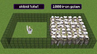 skibidi toilet vs 1000 iron golems (but skibidi toilet has all effects)