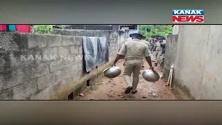 Police Conduct Raid in Bhubaneswar's Salia Sahi And Destroyed Fake Liquor