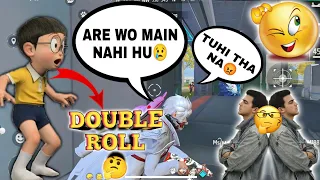 DOUBLE ROLL🤔 FUNNY MOMENTS😂 #shorts #freefire #funny