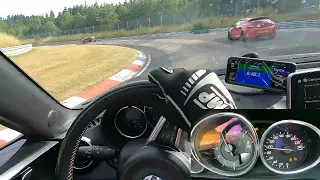 MX5 1.5L with mercedes AMG GT (second lap)