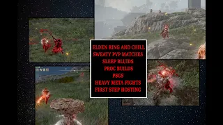 ELDEN RING MOST SWEATY PVP DUELS  ( sleep build/proc build/ PSGS/ HIGH META) مبارزات الدن رنج