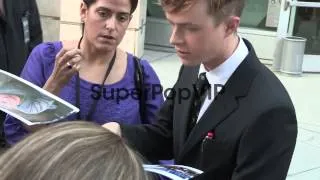 Dane DeHaan greets fans at the Lawless premiere in Hollyw...