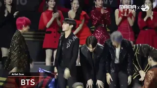 Oh My Girl clapping for BTS win