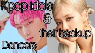 Kpop idols and their backup dancers