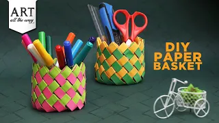 How to make Paper Basket |  Do It Yourself | Paper Craft | DIY Basket | Home Decor | @VENTUNOART