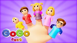 Daddy Finger ✋ | The Finger Family Song | GoGo Baby - Nursery Rhymes & Kids Songs