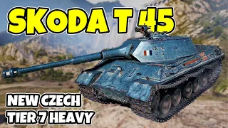 WoT Skoda T 45 Gameplay ♦ 1st Impression ♦ Heavy Tank Review