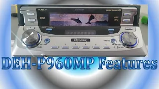 Pioneer Premier DEH-P960MP Features - Audio, Visualizers, Functions