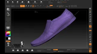 Cleaning up & Retopology of a 3D shoe scan in ZBrush | Timelapse