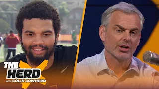 Caleb Williams reflects on USC Pro Day, talks Keenan Allen-Bears, Mahomes comp | CFB | THE HERD