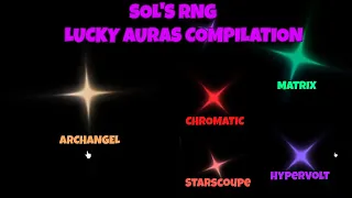 RARE AURA COMPILATION IS SOLS RNG | ROBLOX