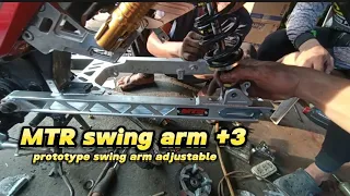 Installing swing arm plus 3 prototype swing arm smash 115