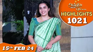 Anbe Vaa Serial | EP 1021 Highlights | 15th Feb 2024 | Virat | Shree Gopika |Saregama TV Shows Tamil