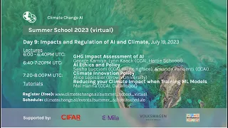 Impacts and Regulation of AI & Climate