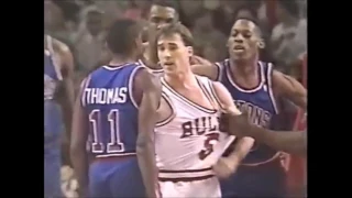 NBA on NBC Intro - 1992 - Bulls vs. Pistons - Rivalry - Michael Jordan