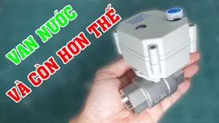 Electric valve opens and closes water automatically when leaving the house