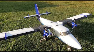 E-Flite Twin Otter 1.2m day flight!  If you're looking for a twin, get this!