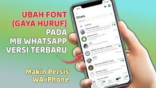 CARA UBAH FONT GAYA HURUF PADA MB WHATSAPP ⚡ Ubah WA Android jadi iPhone