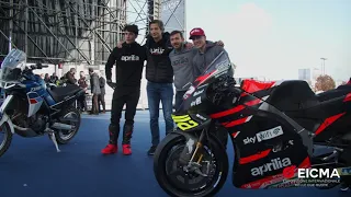 EICMA 2021 - Aprilia Live MotoGP & Tuareg Show Lap