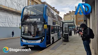 Stagecoach midlands ADL Enviro 400 MMC (YX73 OWB - 11669) running the route 4 to town centre